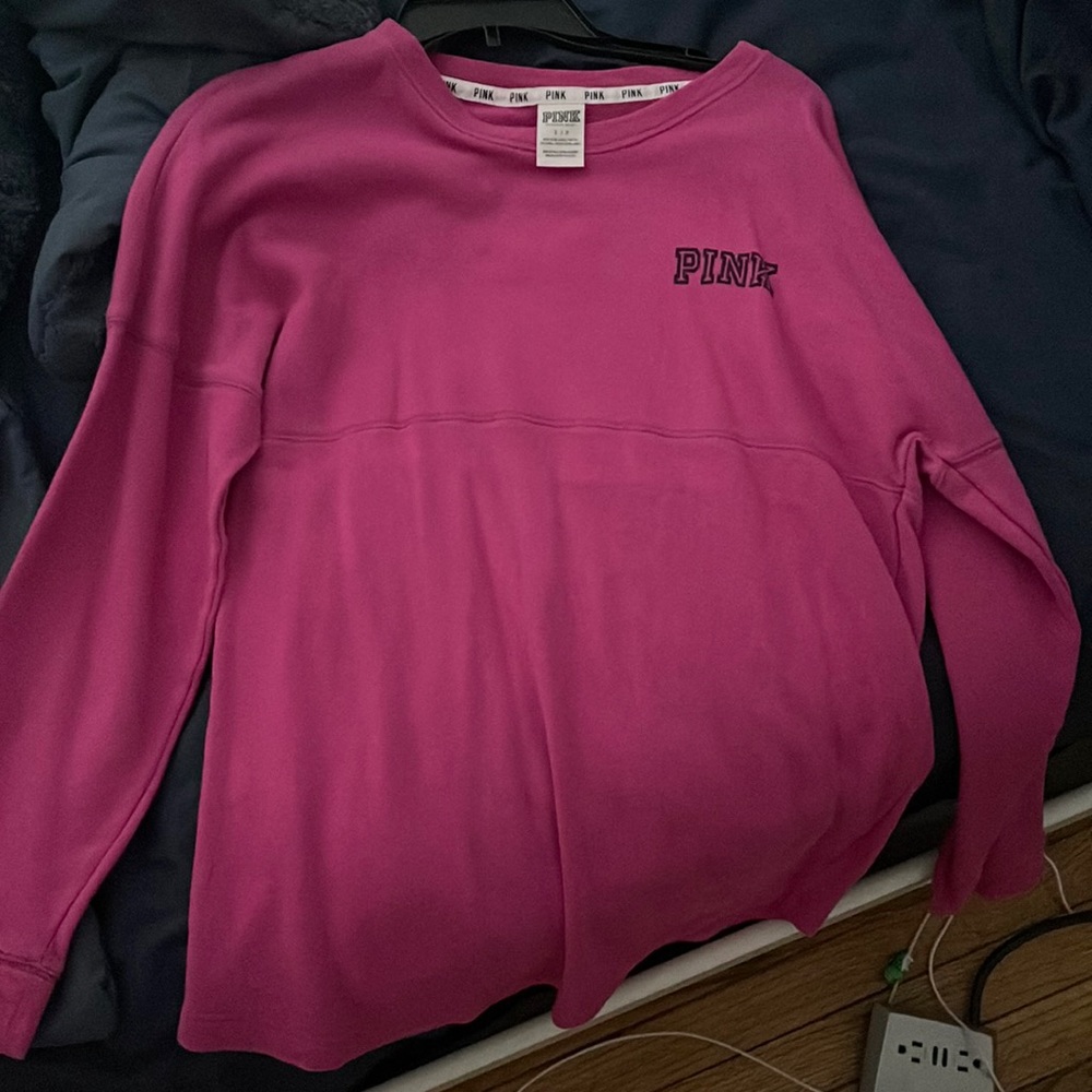 COPY - Maroon pink crew sweater